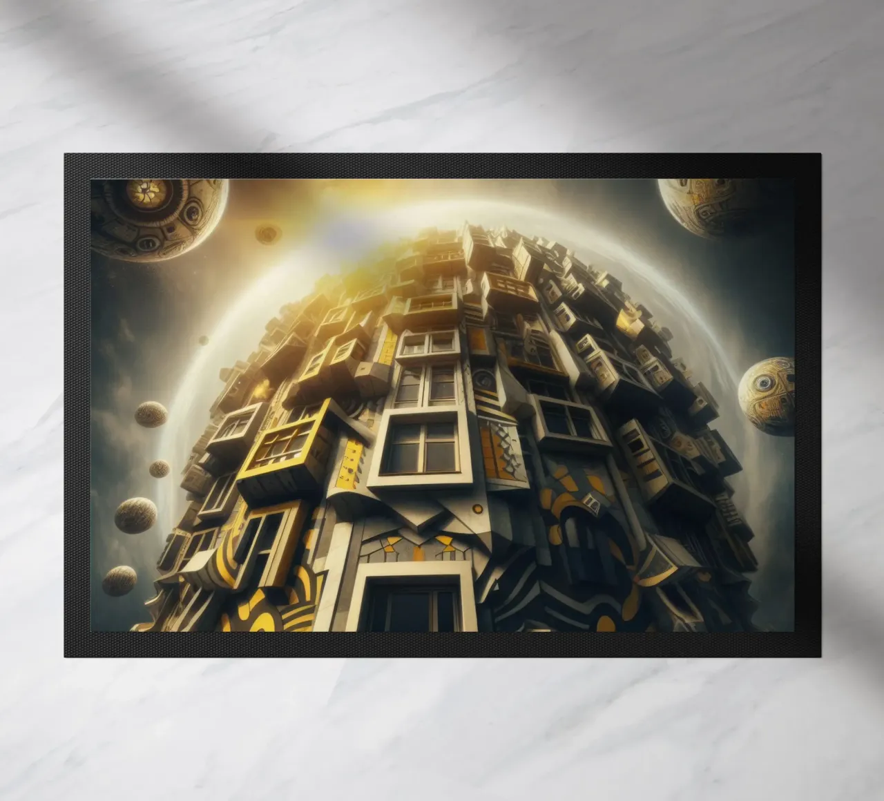 Sphere 028 - Futuristic Planet-Like Structure zerbino da Spheres