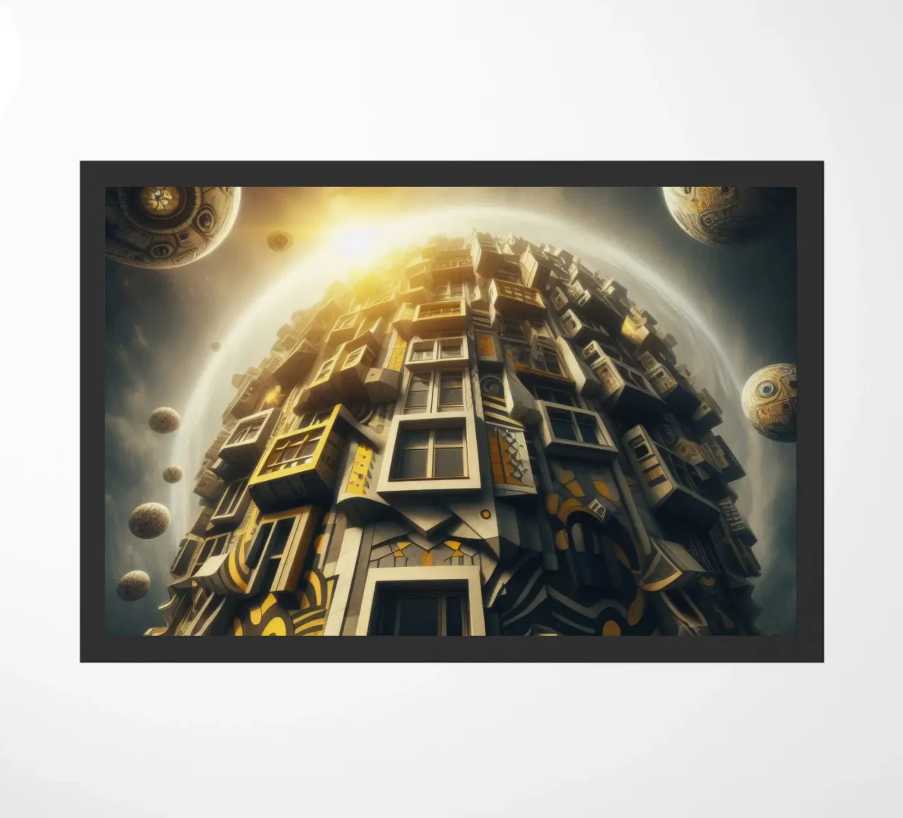 Sphere 028 - Futuristic Planet-Like Structure zerbino da Spheres