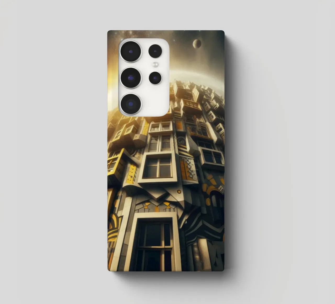 Sphere 028 - Futuristic Planet-Like Structure cover samsung da Spheres