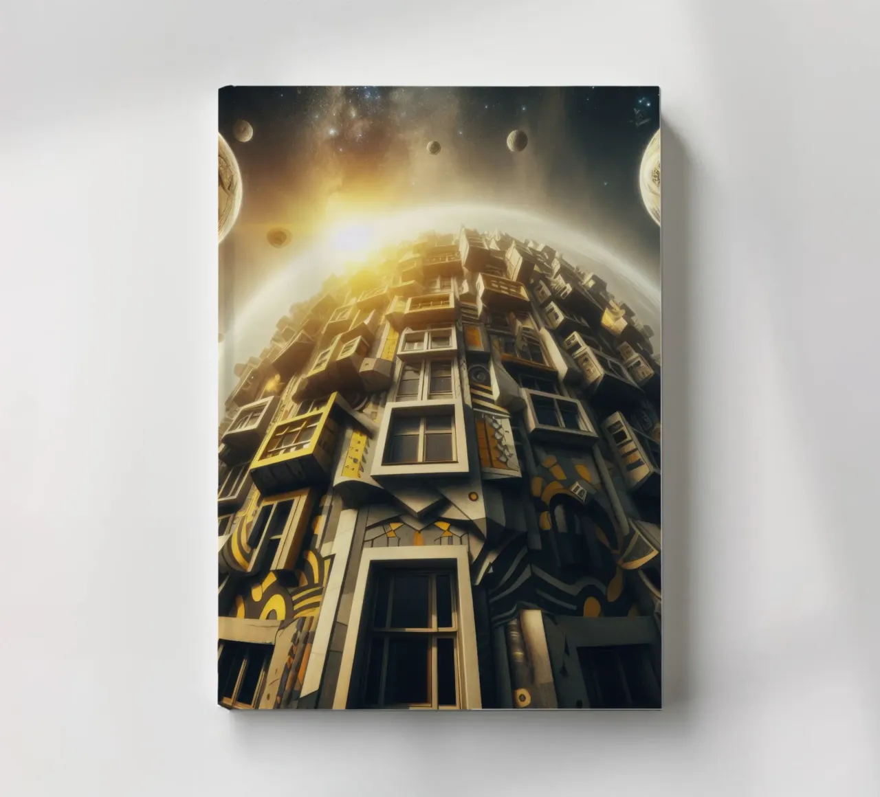 Sphere 028 - Futuristic Planet-Like Structure notitieboek van Spheres