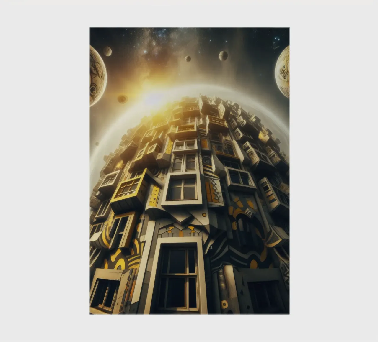 Sphere 028 - Futuristic Planet-Like Structure notitieboek van Spheres