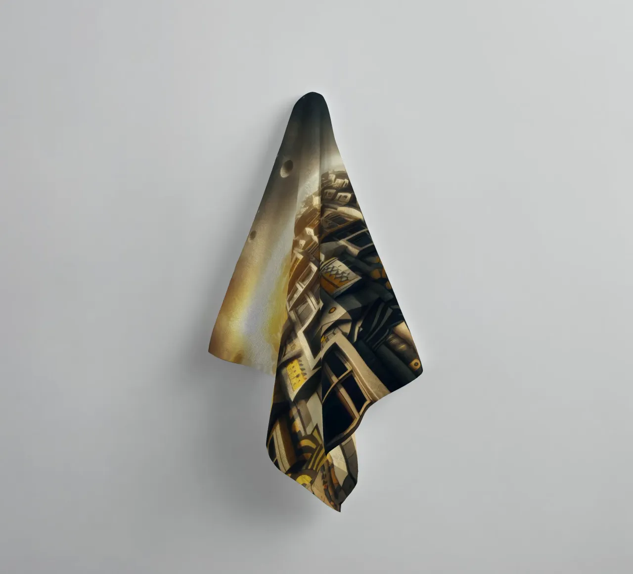 Sphere 028 - Futuristic Planet-Like Structure asciugamano da bagno da Spheres