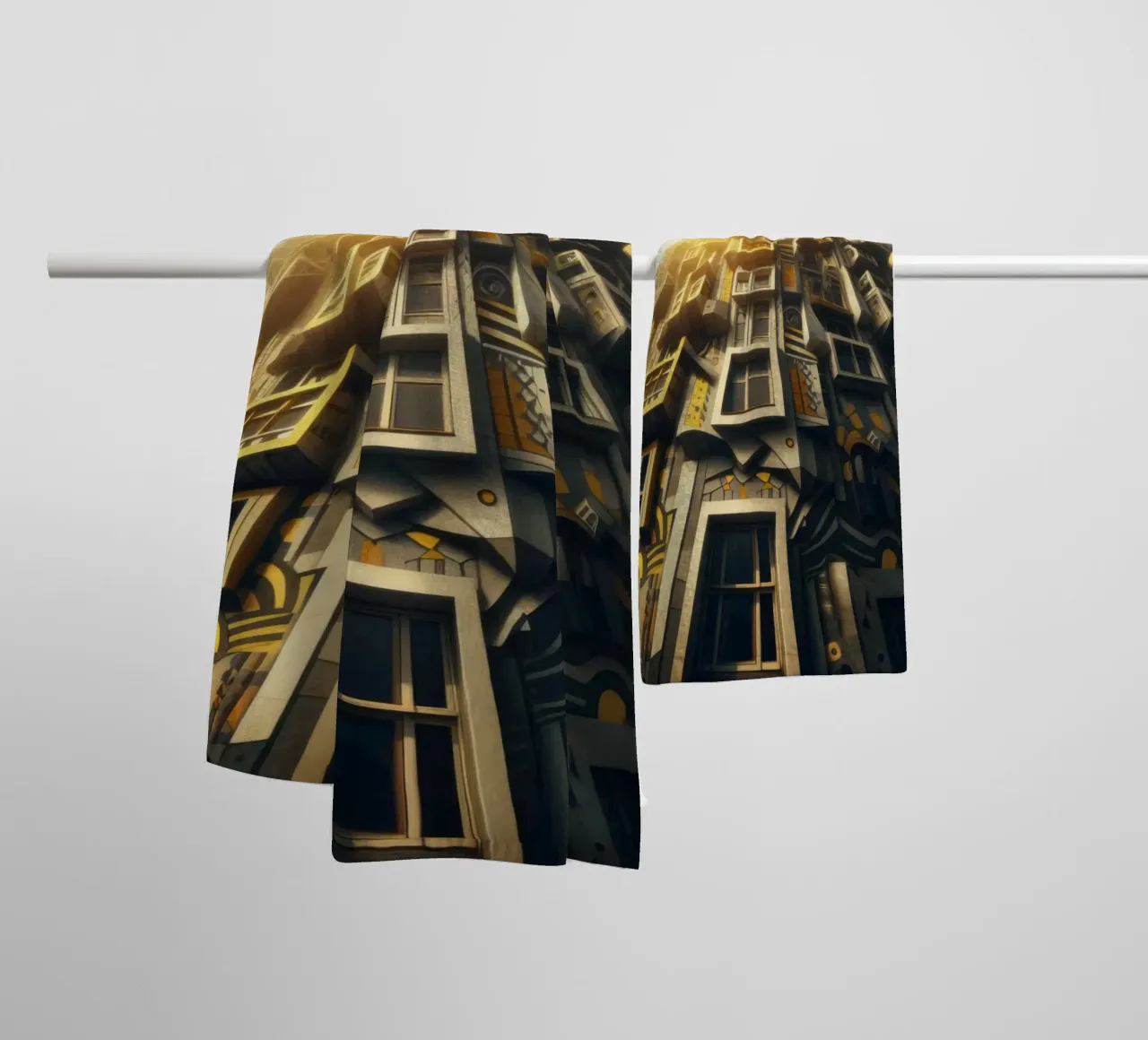 Sphere 028 - Futuristic Planet-Like Structure asciugamano da bagno da Spheres