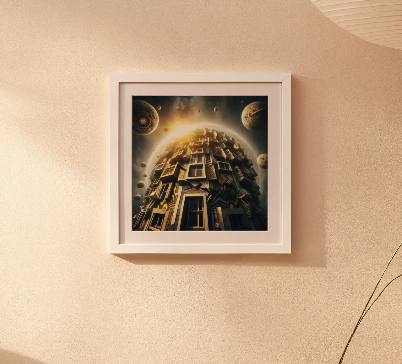 Sphere 028 - Futuristic Planet-Like Structure poster da Spheres