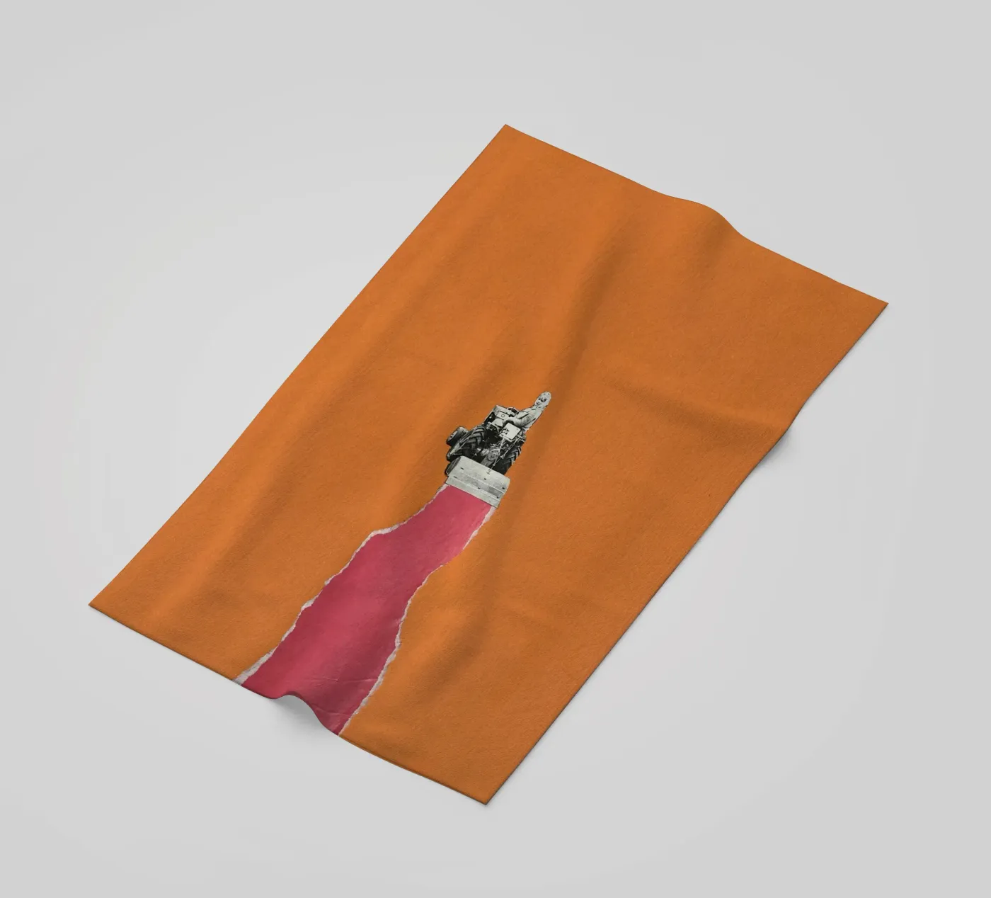 Tractorette beach towel by Carlos Quitério