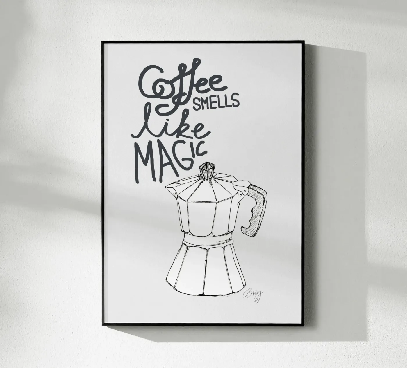 Coffe smells like magic plexiglass da Claudiabrueggen