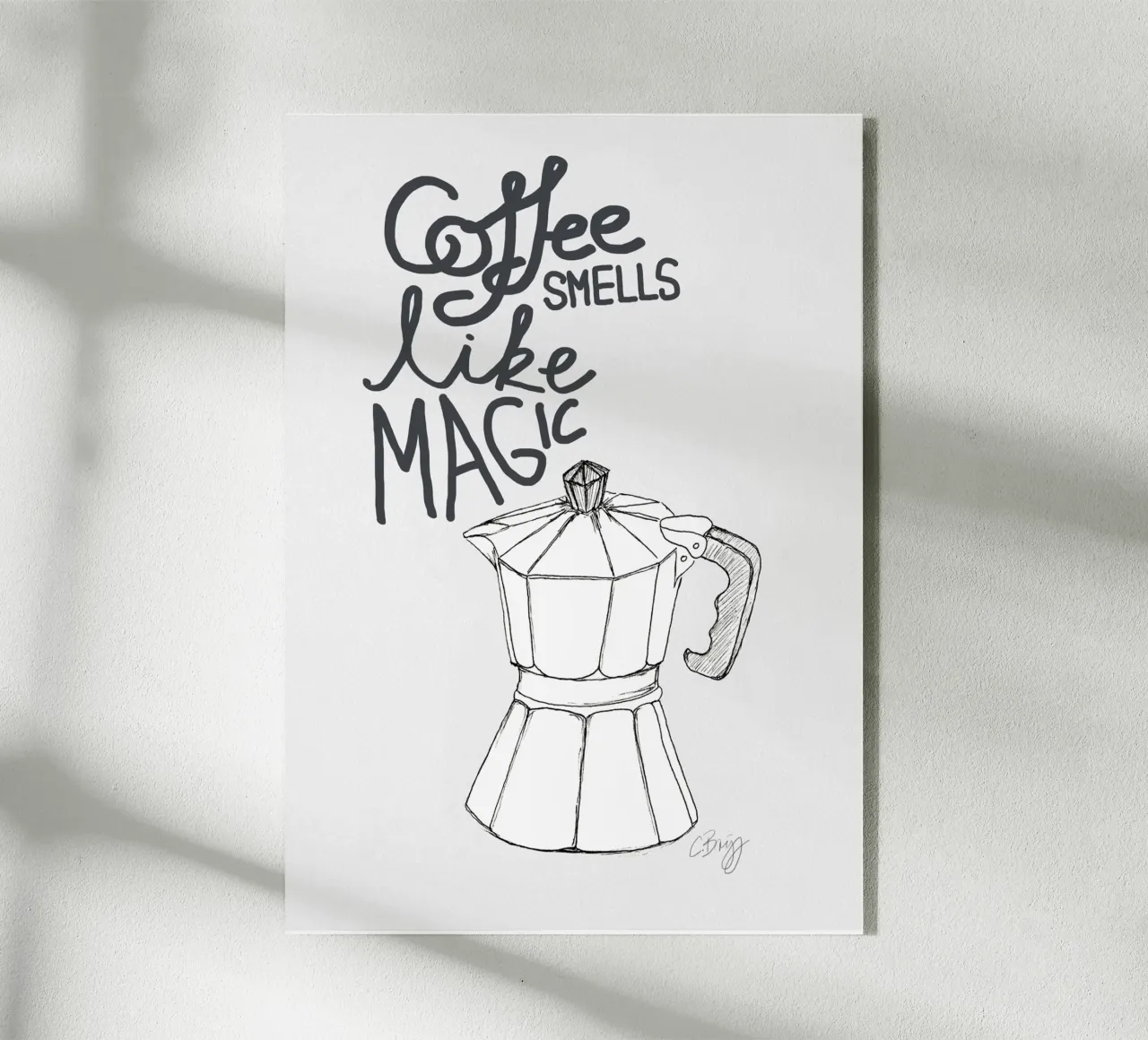 Coffe smells like magic plexiglass da Claudiabrueggen