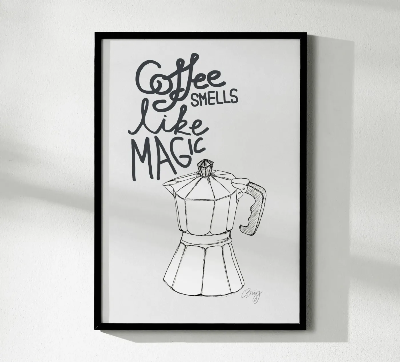 Coffe smells like magic poster da Claudiabrueggen