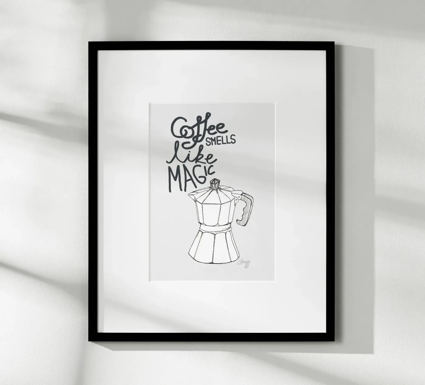 Coffe smells like magic poster da Claudiabrueggen