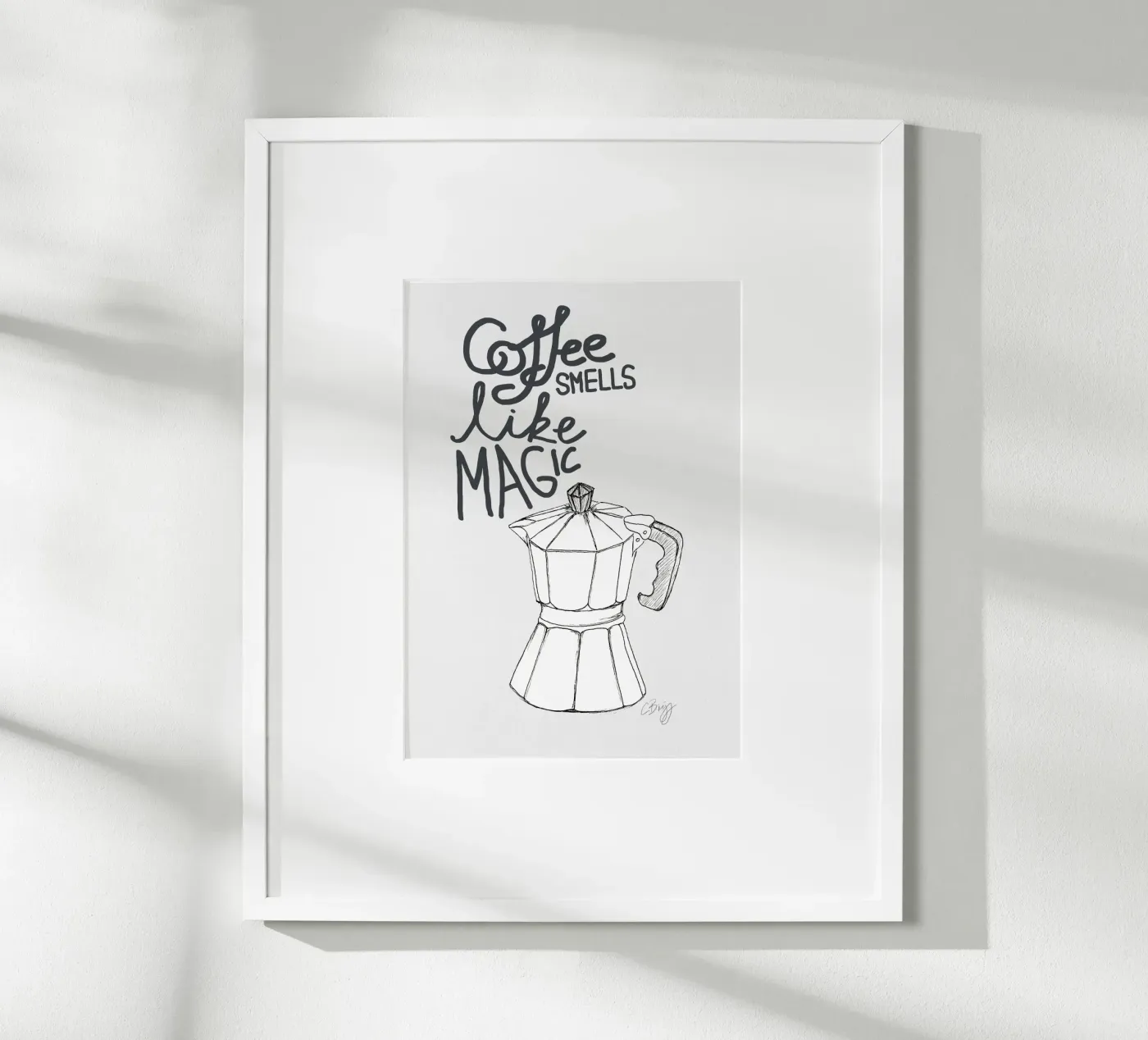 Coffe smells like magic poster da Claudiabrueggen