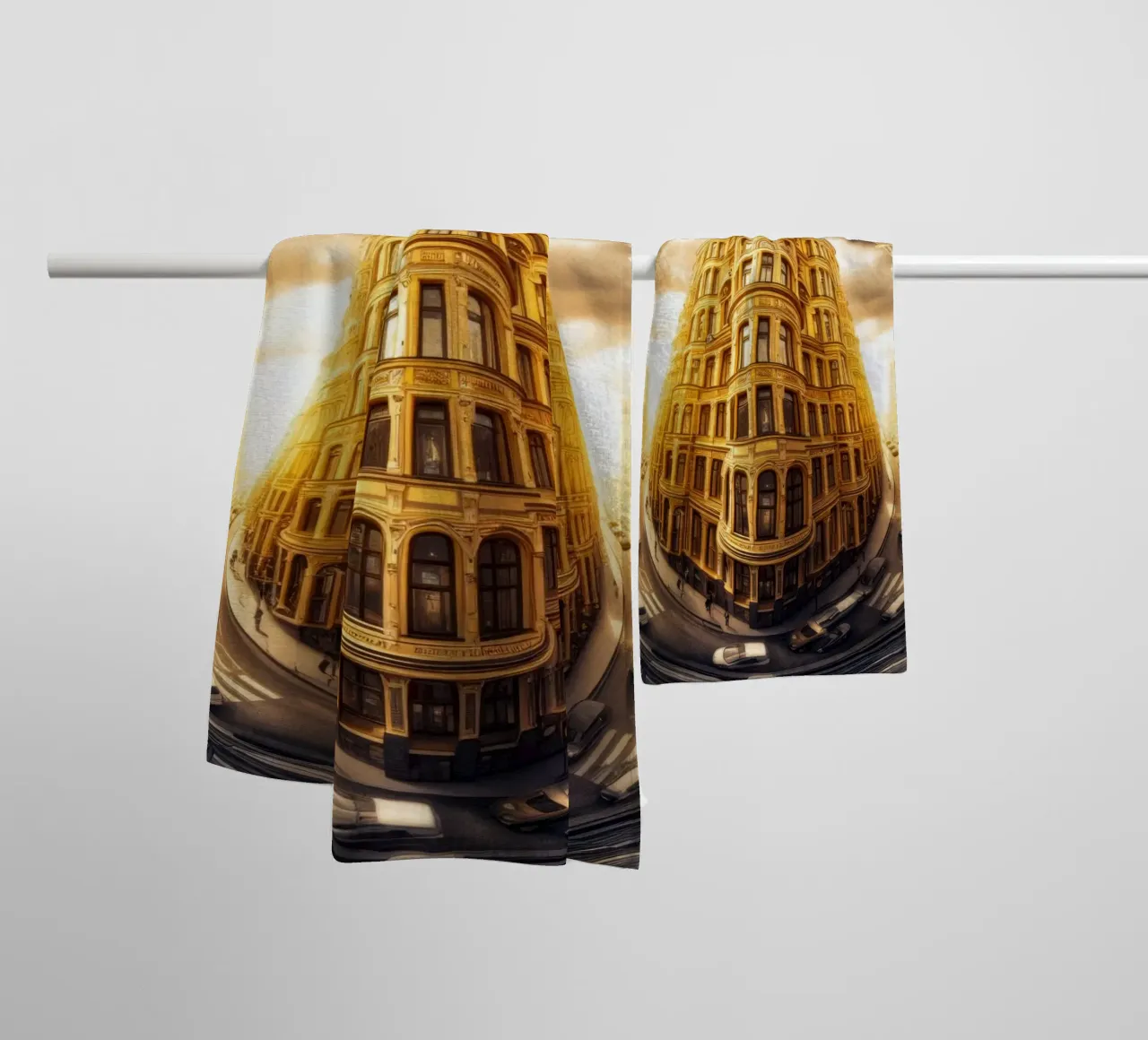 Sphere 007 - Grand Urban Architecture towel by Spheres