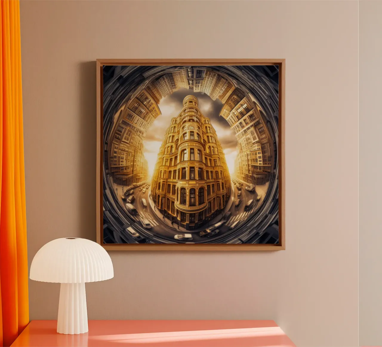 Sphere 007 - Grand Urban Architecture tela con Cornice a cassetta da Spheres