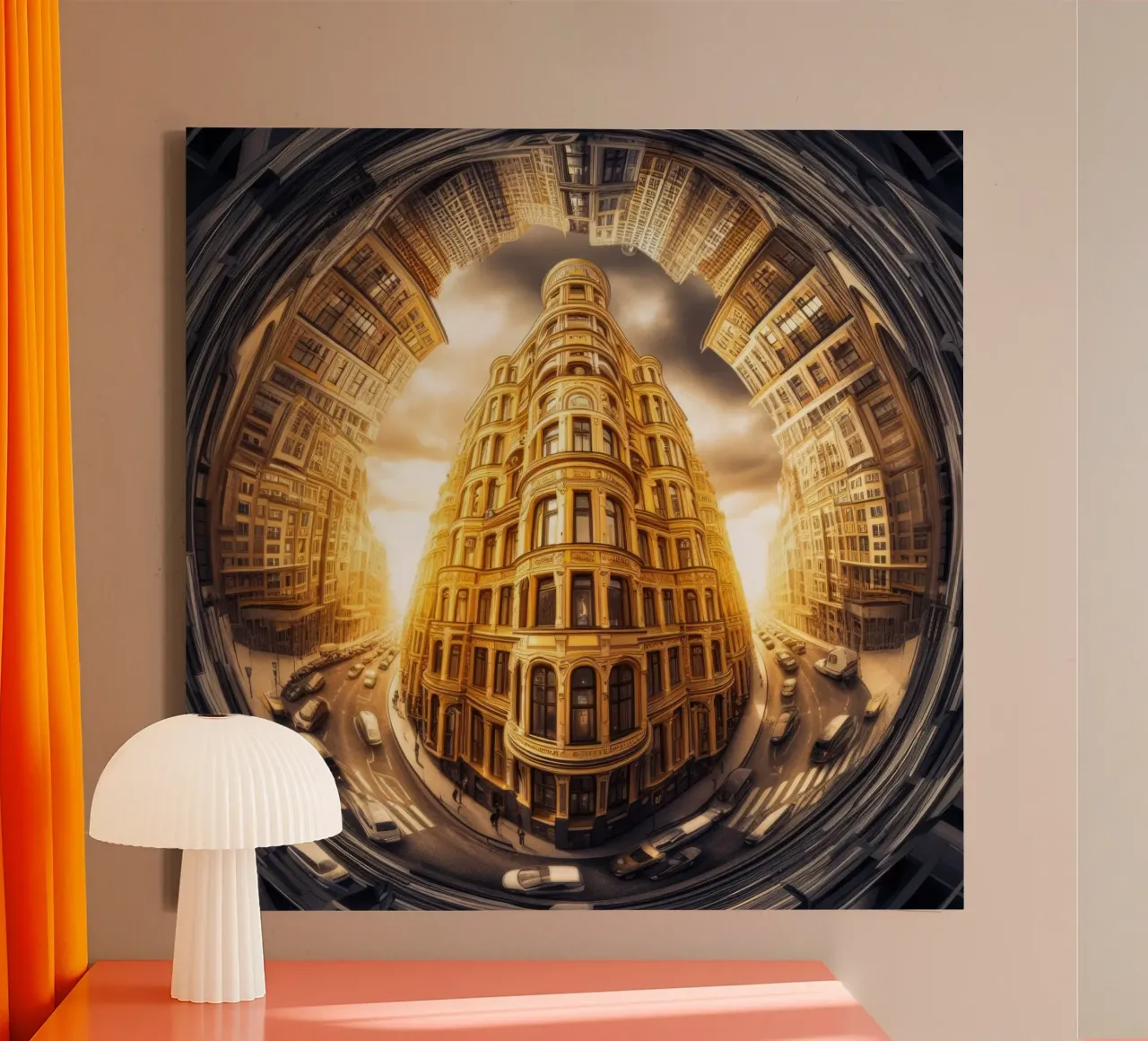 Sphere 007 - Grand Urban Architecture tela con Cornice a cassetta da Spheres