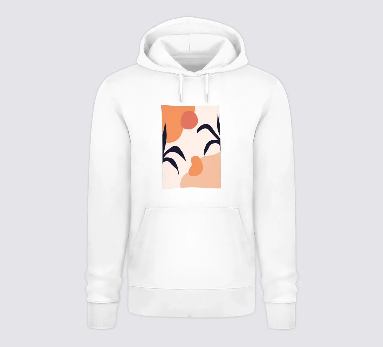 Organic abstract shapes felpa con cappuccio da LisaArtes