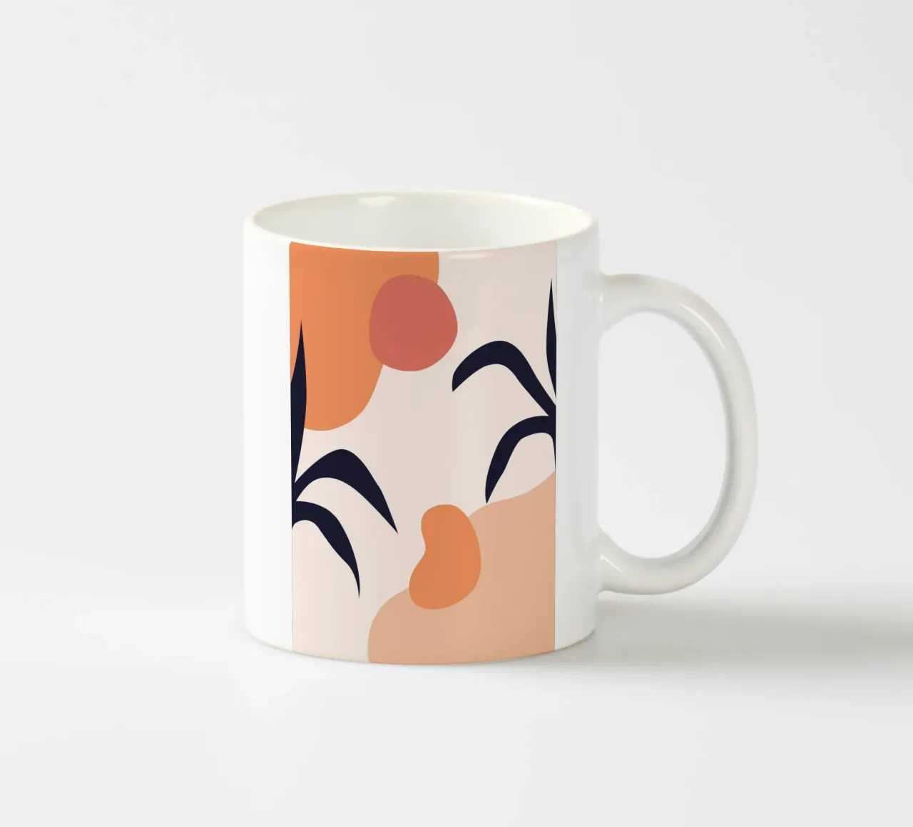 Organic abstract shapes tazza in ceramica da LisaArtes