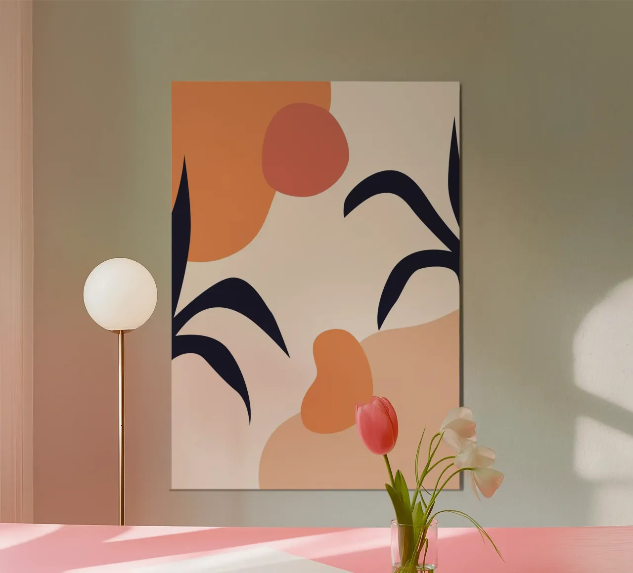 Organic abstract shapes alluminio dibond da LisaArtes