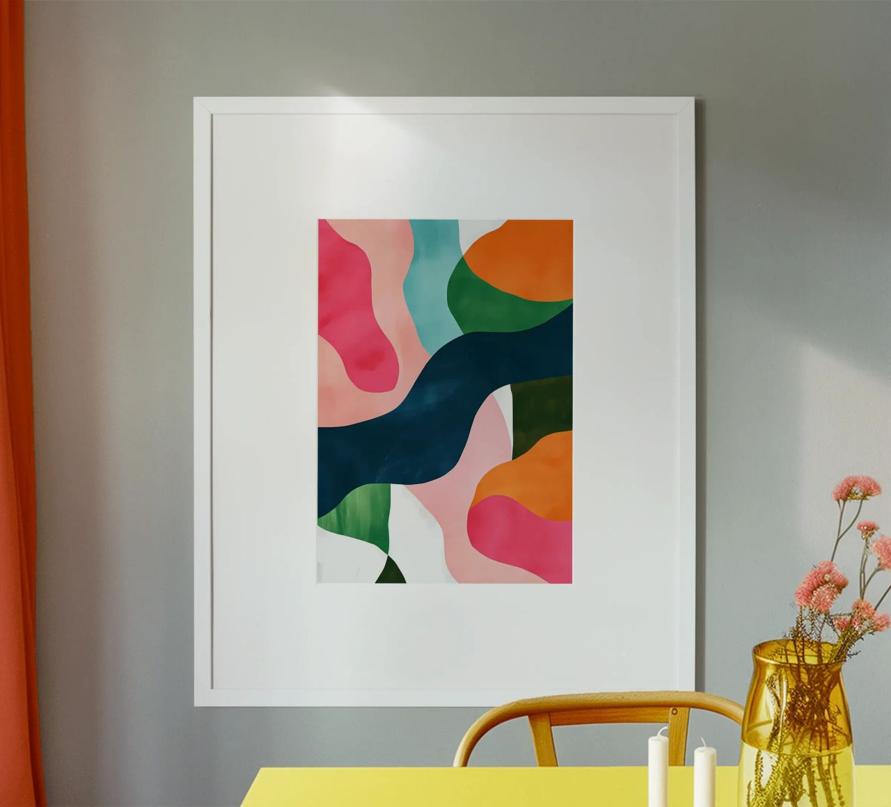 Colorful Abstract Painting poster by Olga Wildrose