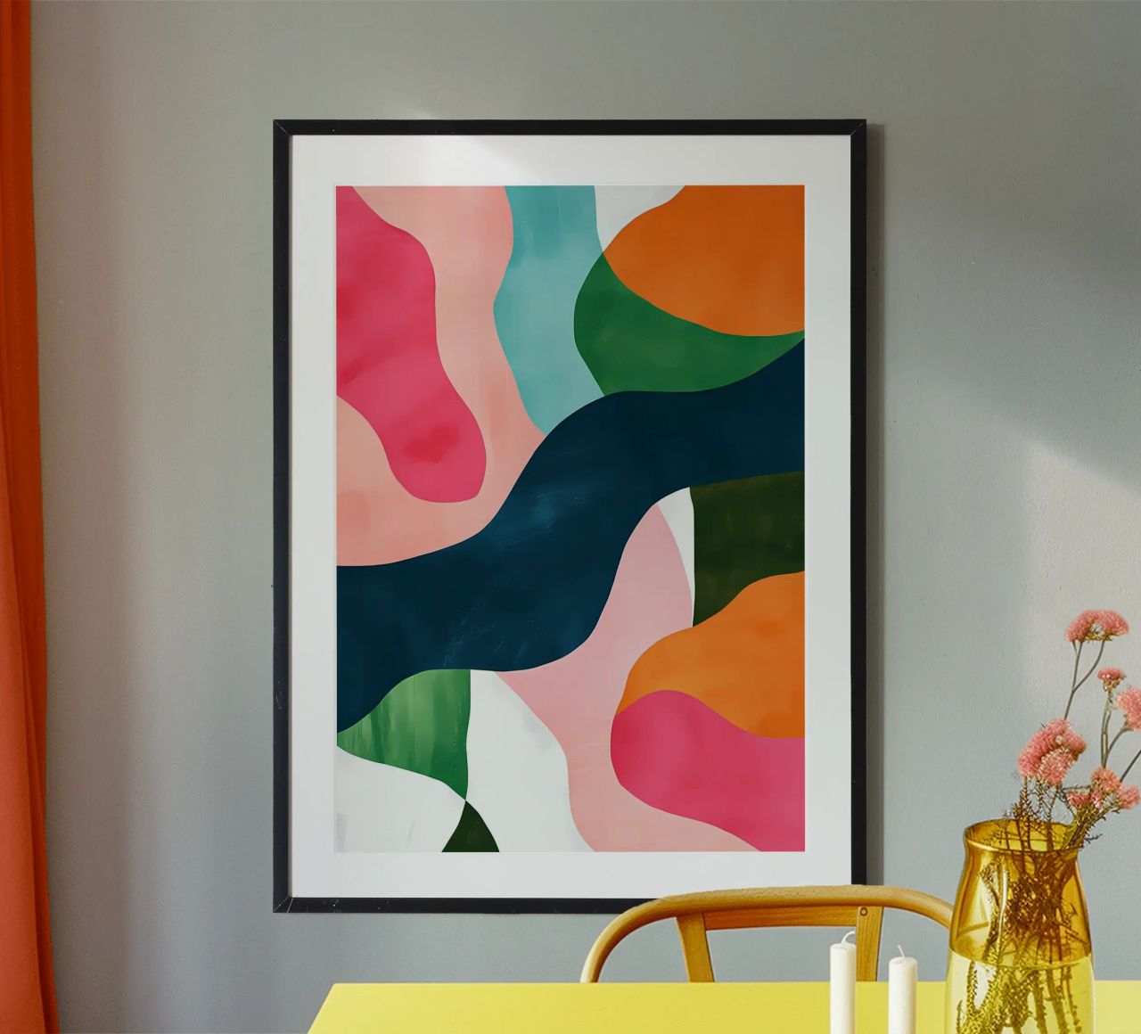 Colorful Abstract Painting poster by Olga Wildrose