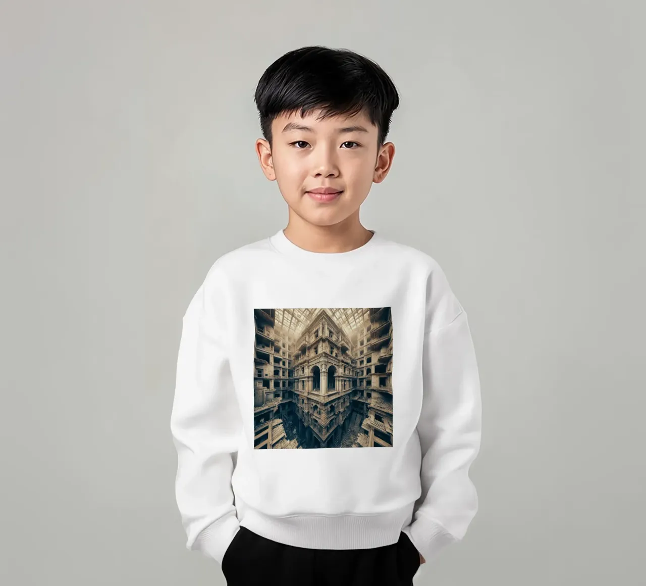 Sphere 003 - Intricate Abandoned Structure kinder sweatshirt van Spheres