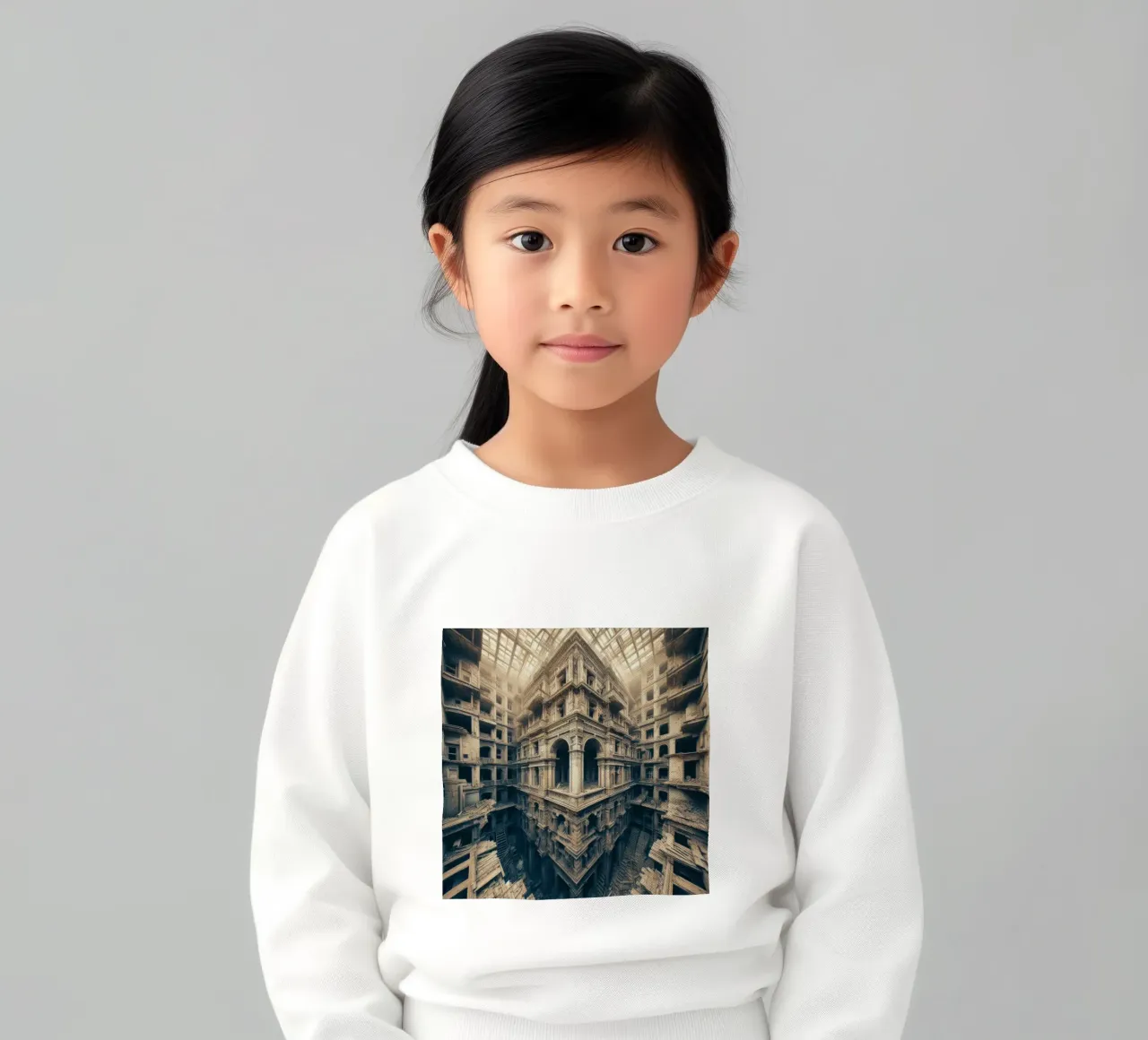 Sphere 003 - Intricate Abandoned Structure Kinder Sweatshirt von Spheres