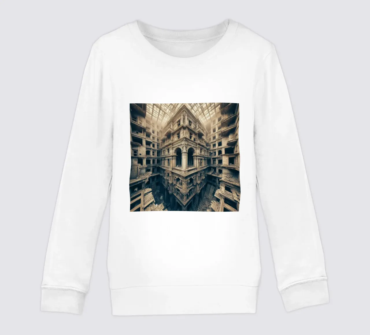 Sphere 003 - Intricate Abandoned Structure Kinder Sweatshirt von Spheres