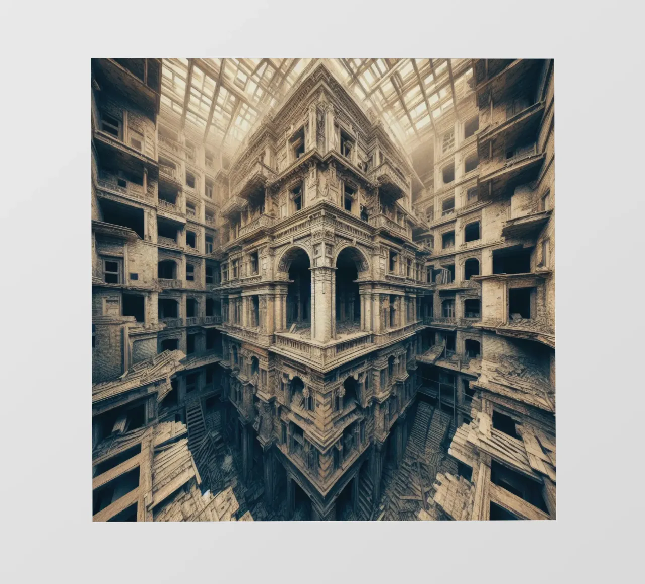 Sphere 003 - Intricate Abandoned Structure pellicola backlit da Spheres