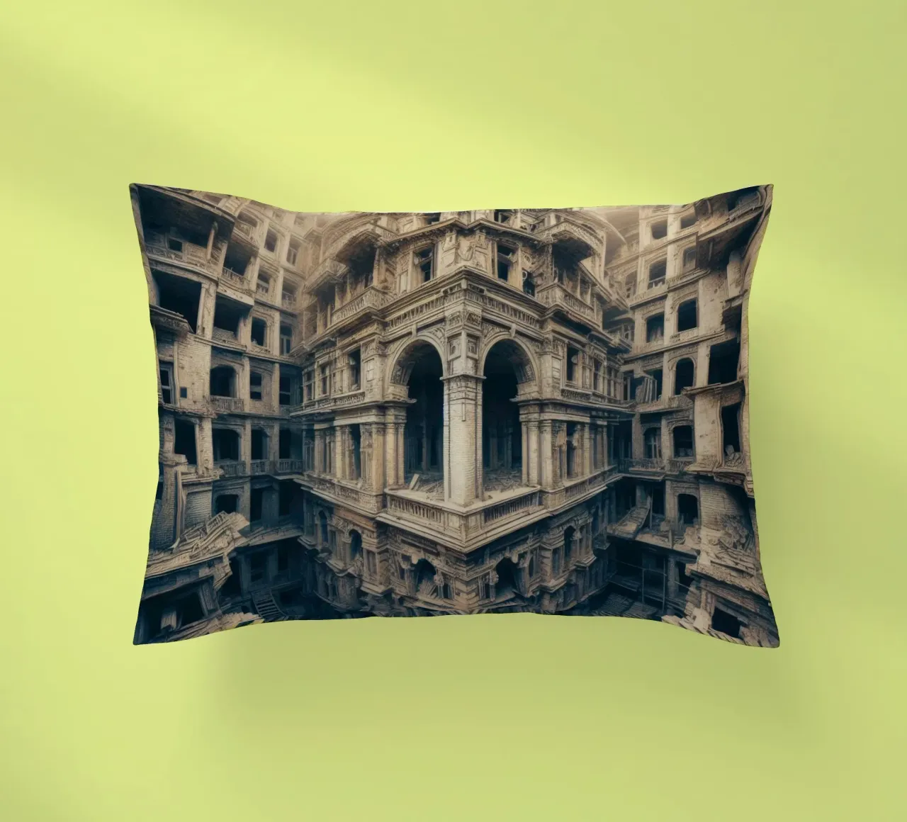 Sphere 003 - Intricate Abandoned Structure cuscino da Spheres