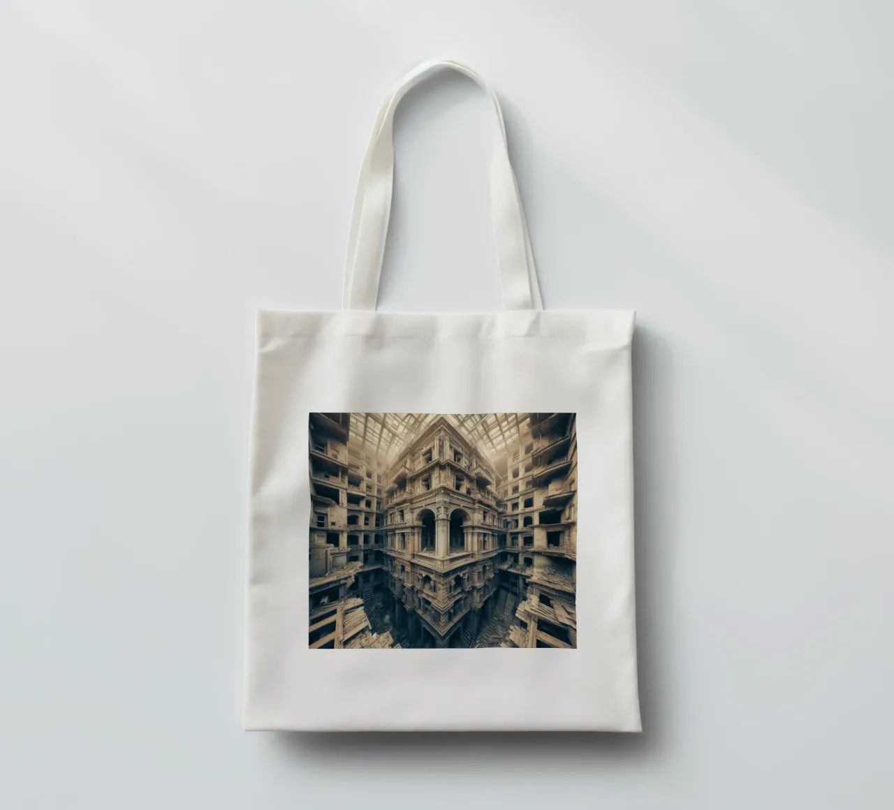 Sphere 003 - Intricate Abandoned Structure borsa in juta da Spheres