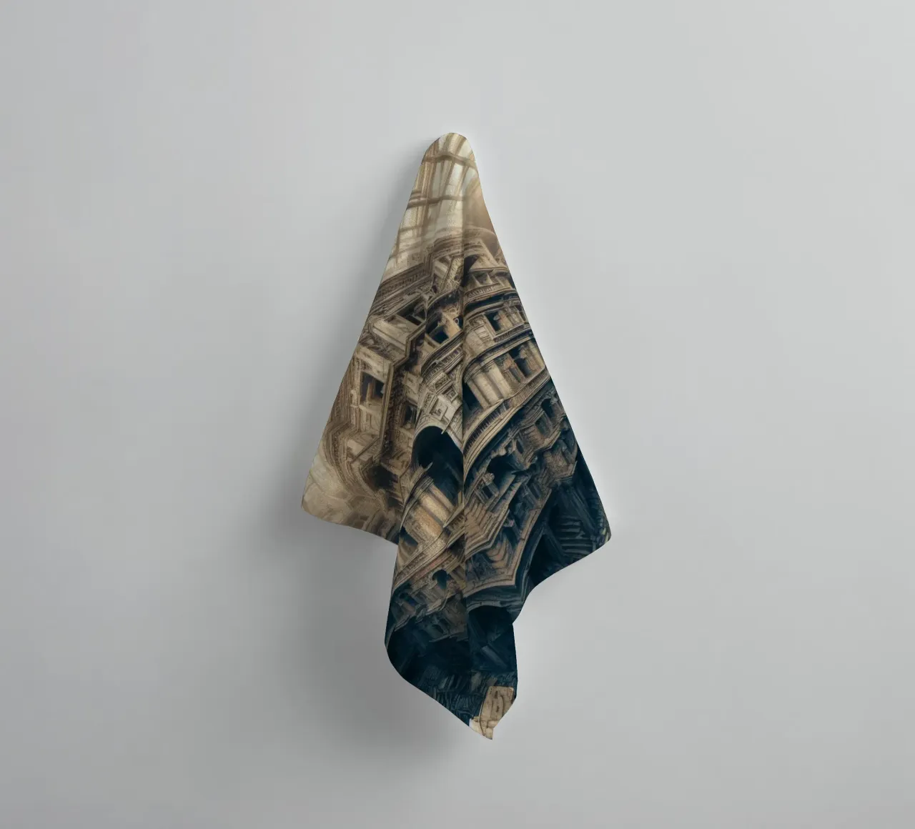 Sphere 003 - Intricate Abandoned Structure towel by Spheres