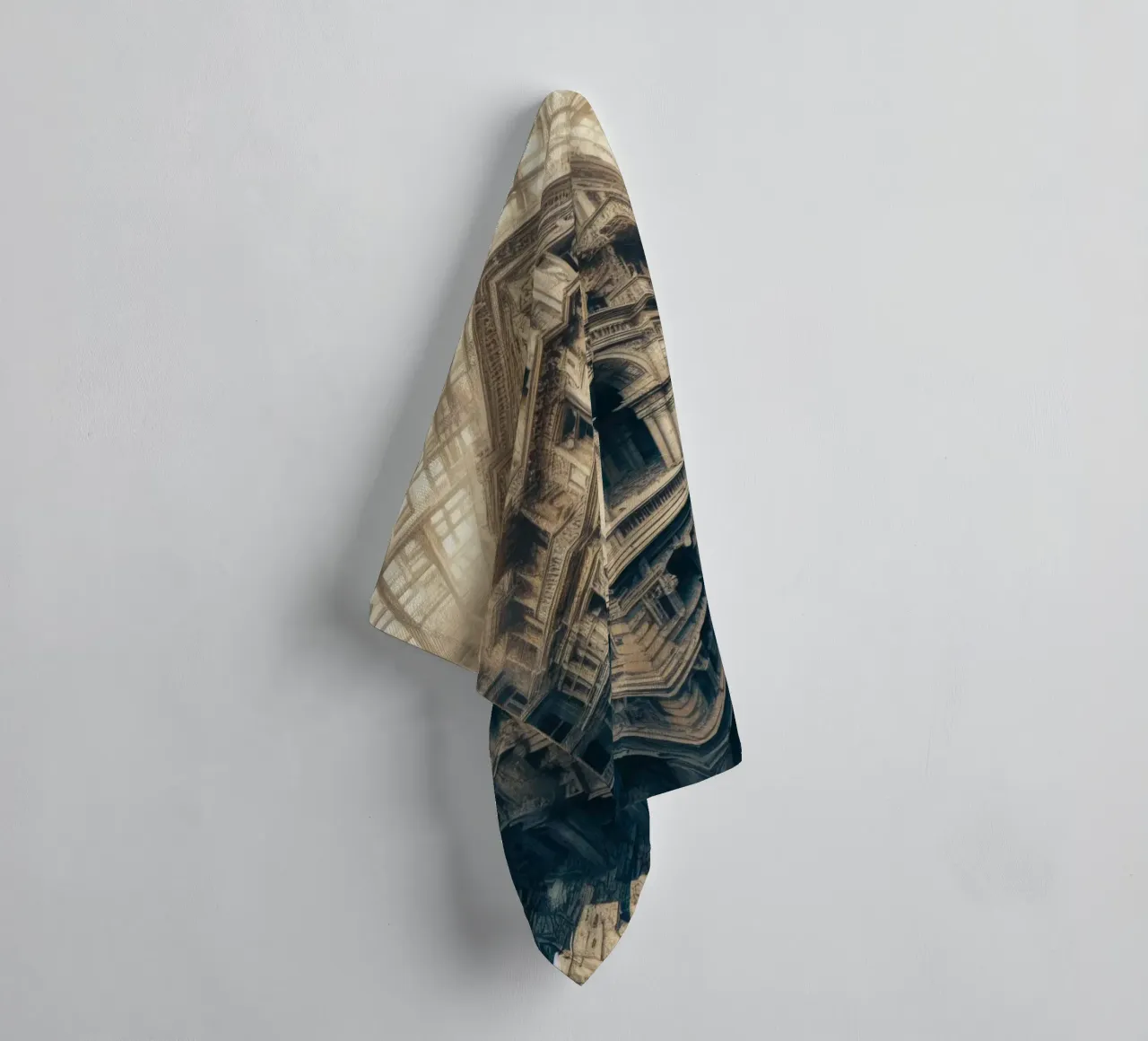 Sphere 003 - Intricate Abandoned Structure towel by Spheres