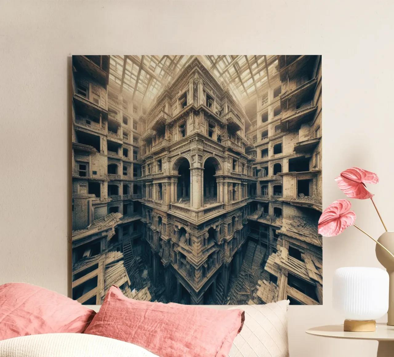 Sphere 003 - Intricate Abandoned Structure pannello forex da Spheres