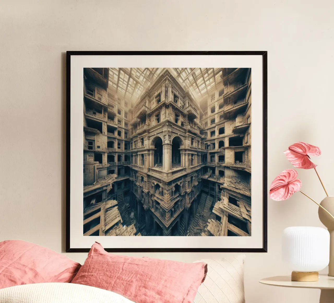 Sphere 003 - Intricate Abandoned Structure poster da Spheres