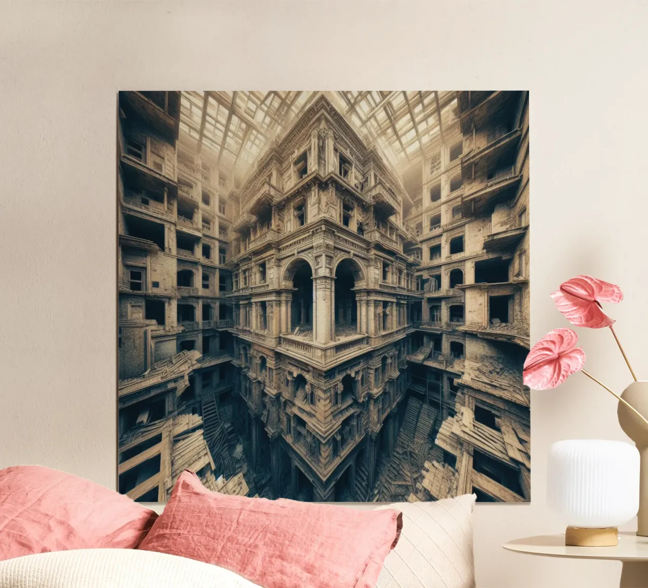 Sphere 003 - Intricate Abandoned Structure poster da Spheres