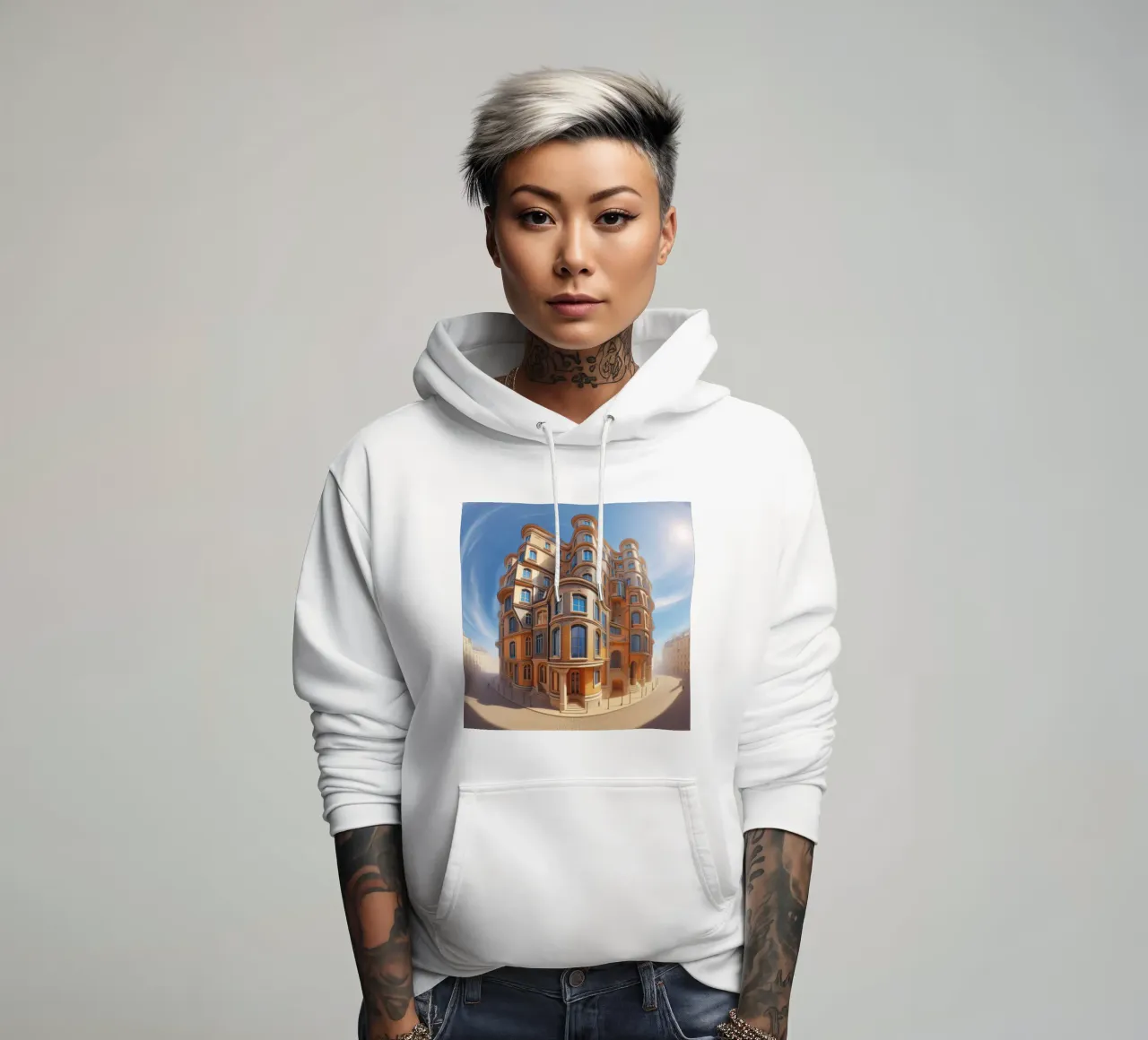 Sphere 001 - Unique Architectural Building felpa con cappuccio da Spheres