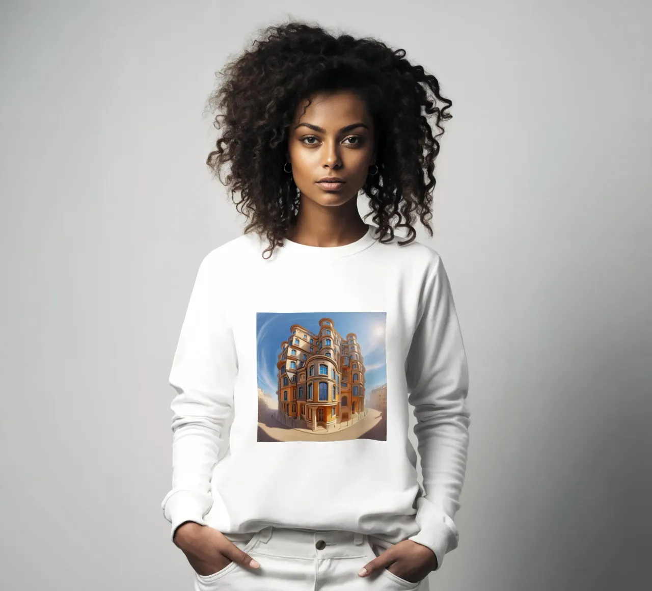 Sphere 001 - Unique Architectural Building Sweatshirt von Spheres