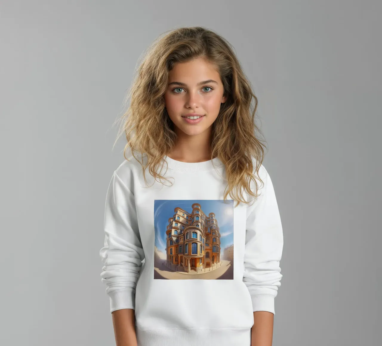 Sphere 001 - Unique Architectural Building Kinder Sweatshirt von Spheres