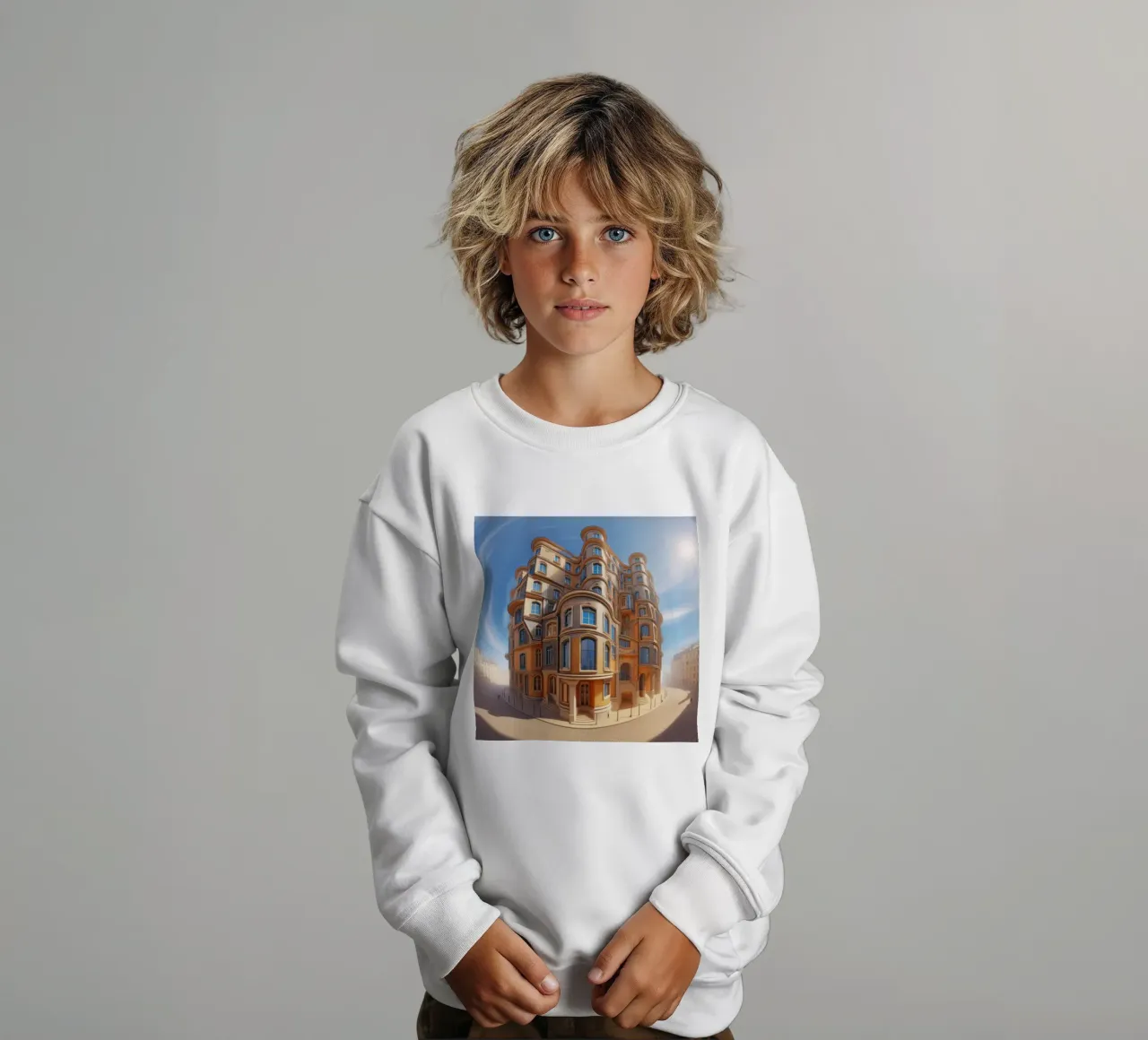 Sphere 001 - Unique Architectural Building Kinder Sweatshirt von Spheres