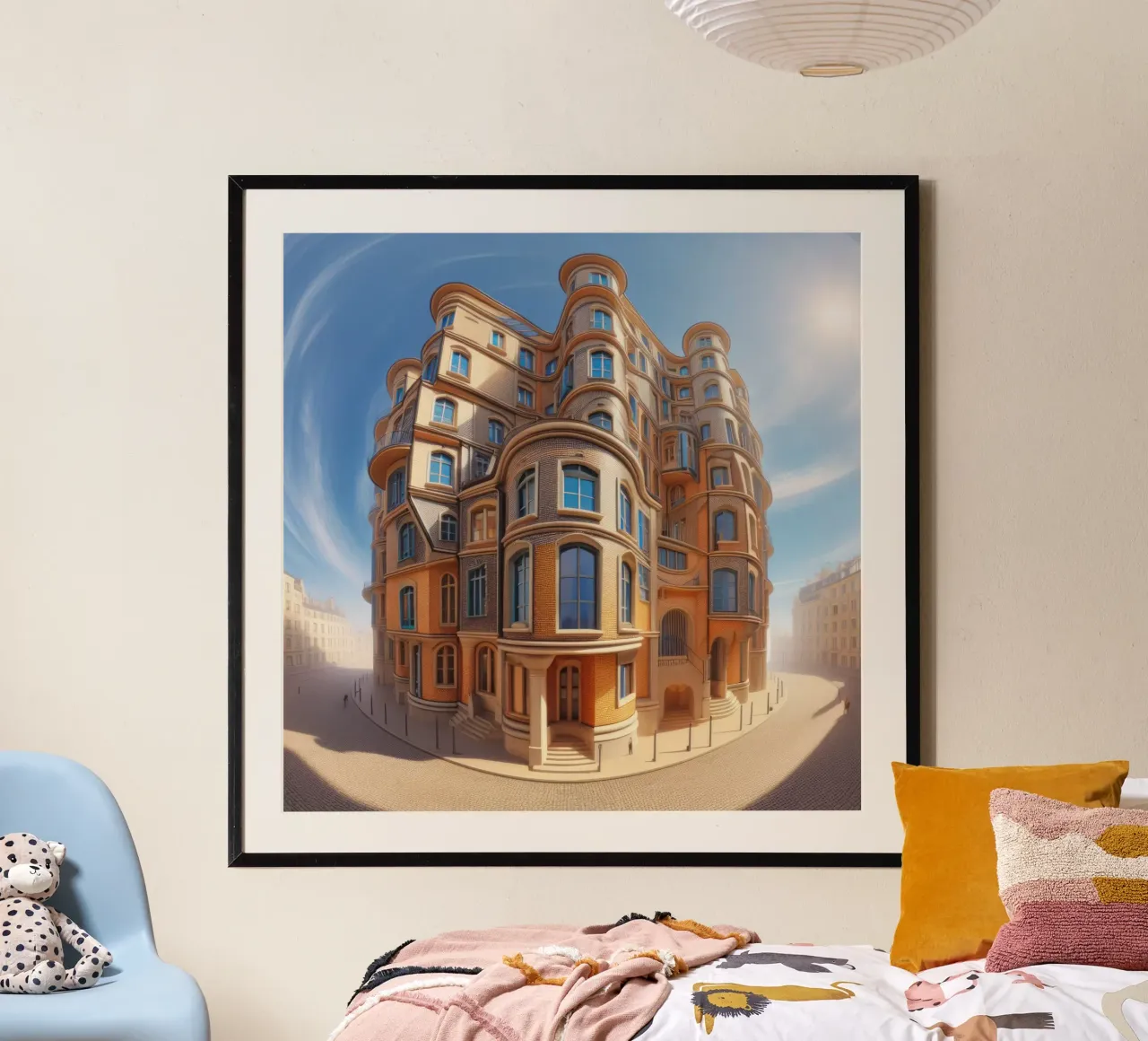 Sphere 001 - Unique Architectural Building poster van Spheres
