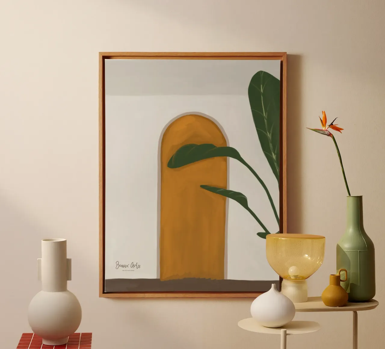 Twilight Glow canvas met Baklijst van Mike Leymi