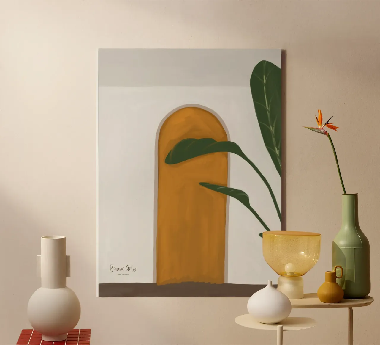 Twilight Glow canvas met Baklijst van Mike Leymi