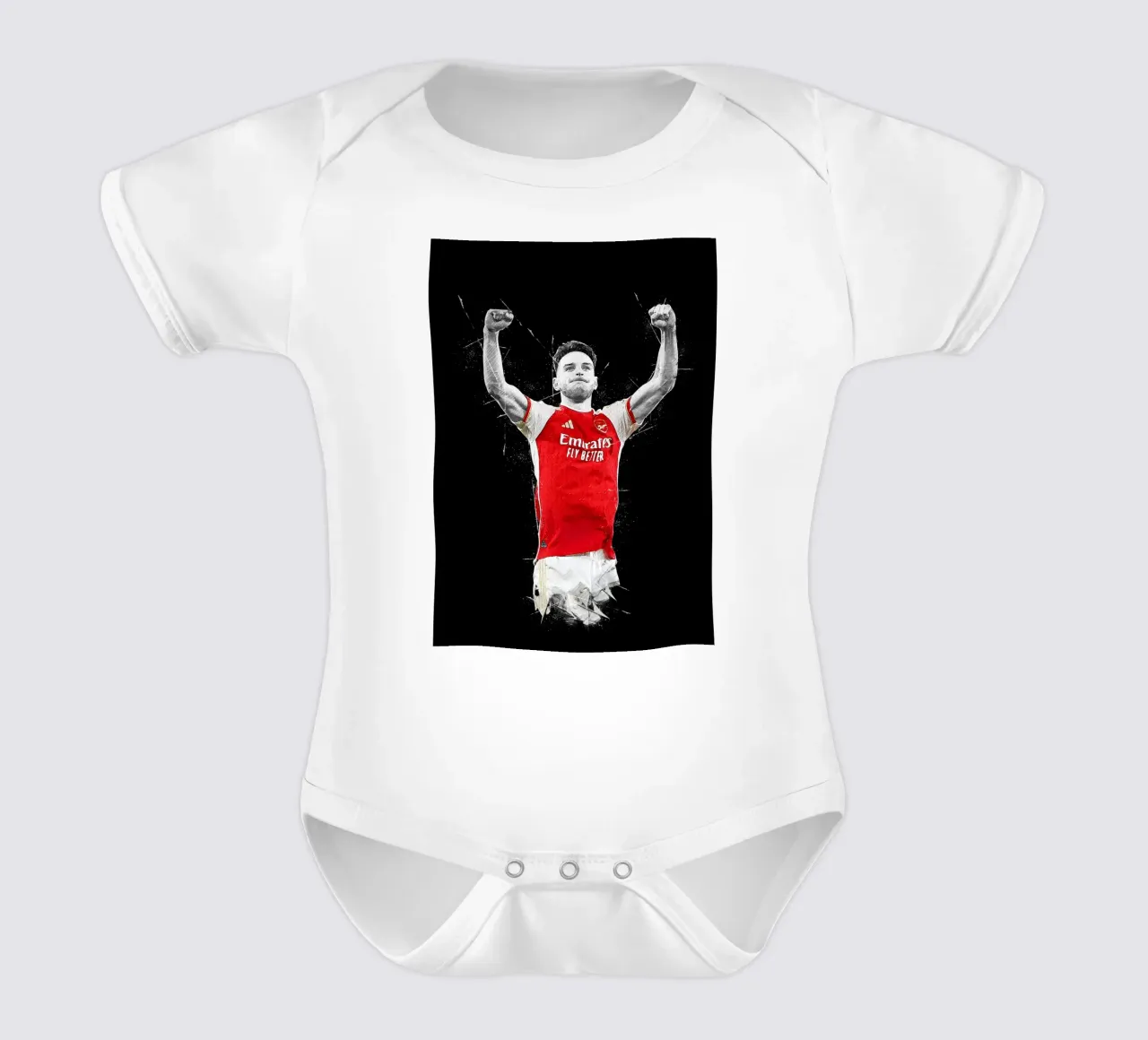 Declan Rice short-sleeve baby romper by tenten