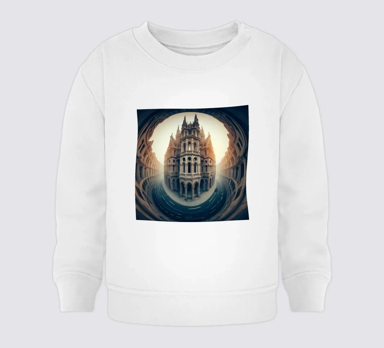 Sphere 002 - Gothic-Inspired Building felpa neonato da Spheres