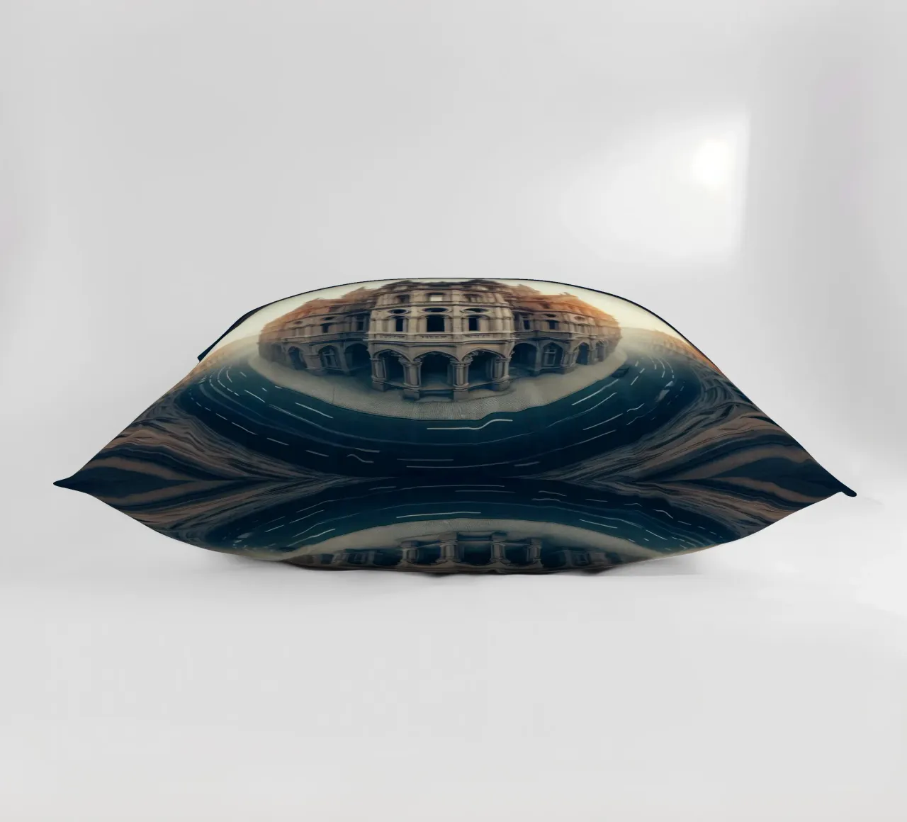 Sphere 002 - Gothic-Inspired Building cuscino da Spheres
