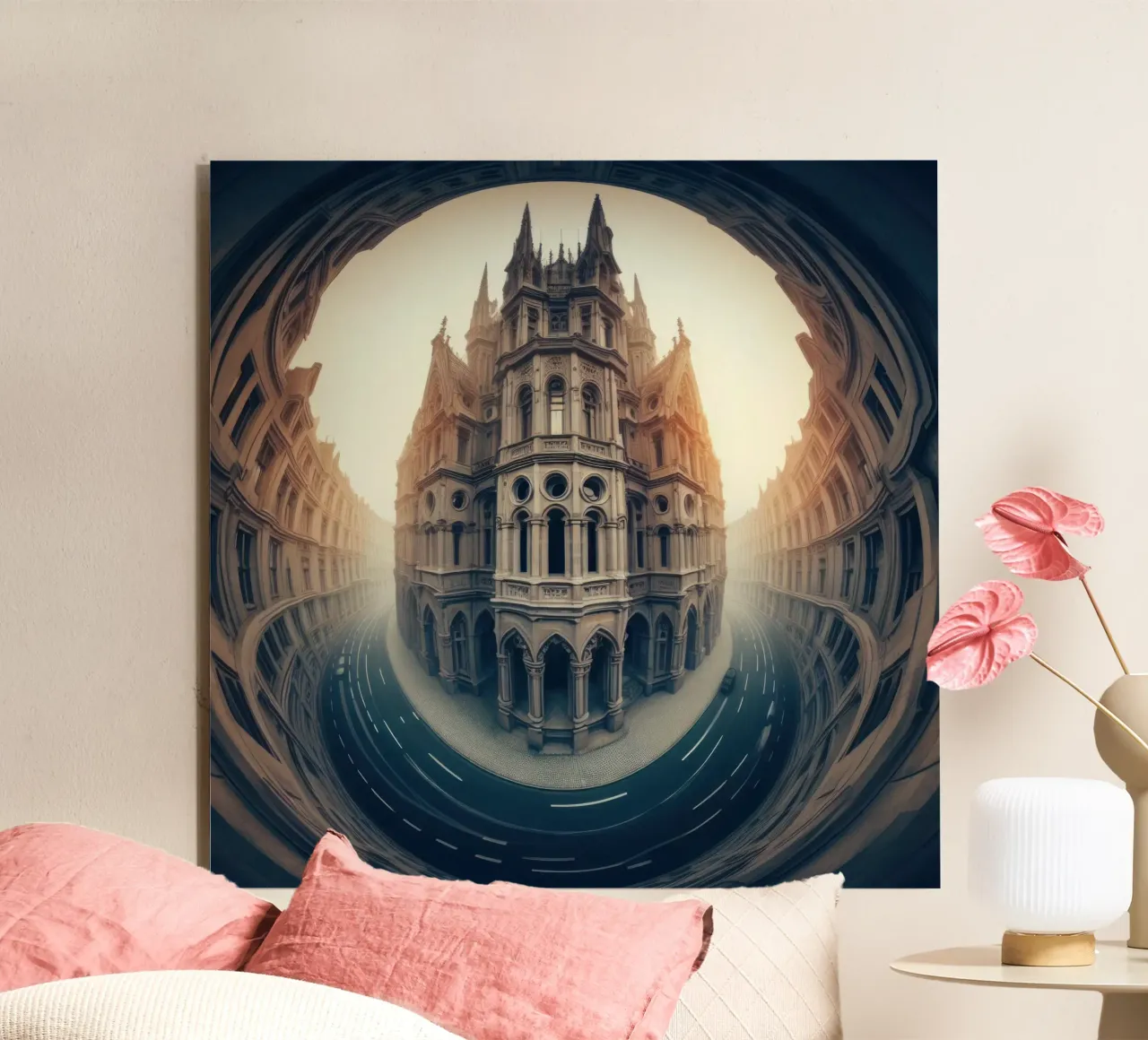 Sphere 002 - Gothic-Inspired Building alluminio dibond da Spheres
