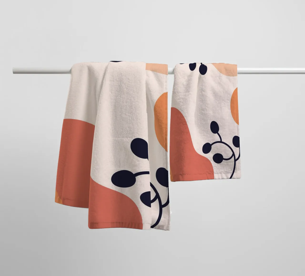 Organic shapes lines circular asciugamano da bagno da LisaArtes