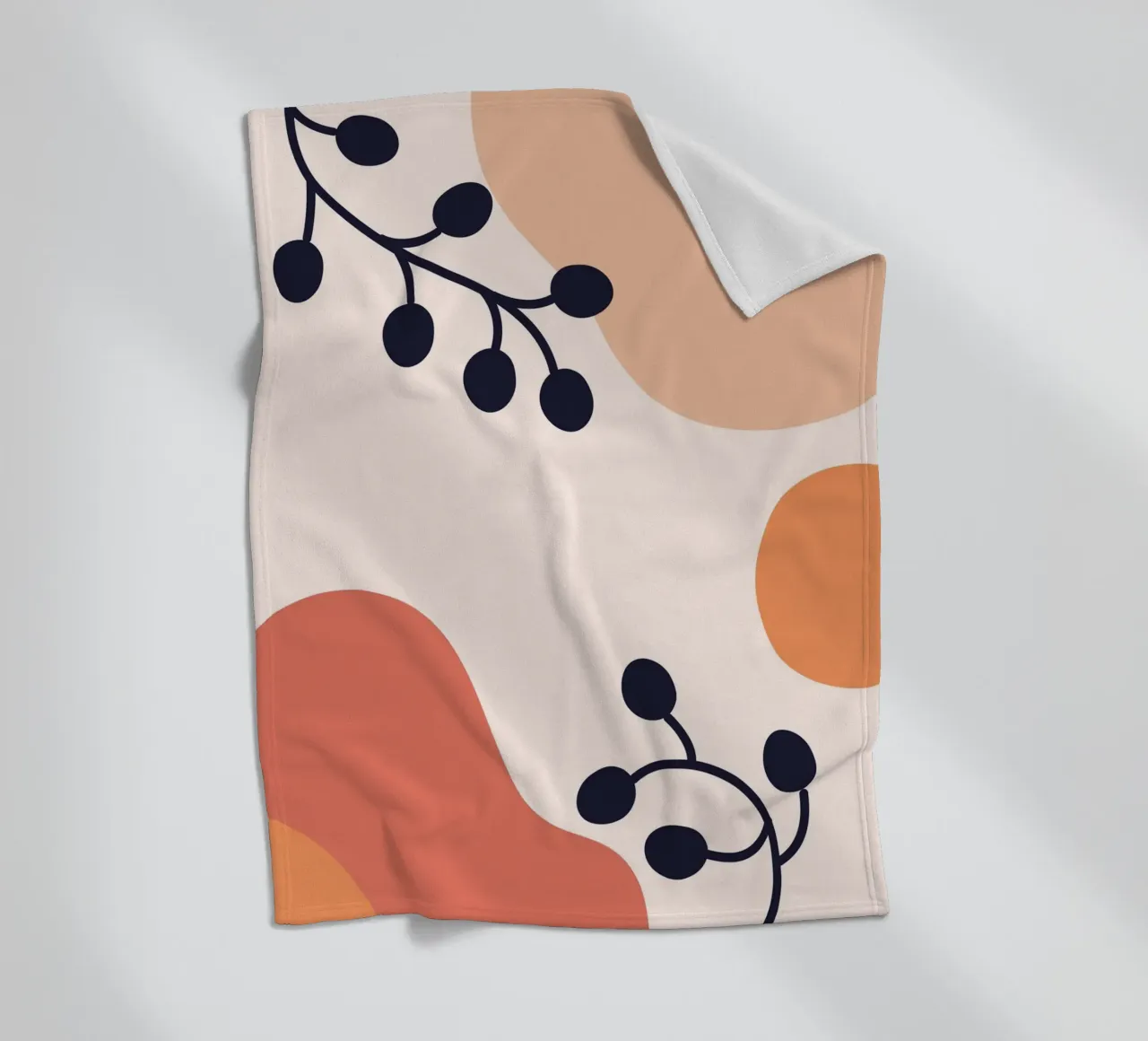 Organic shapes lines circular coperta in pile da LisaArtes
