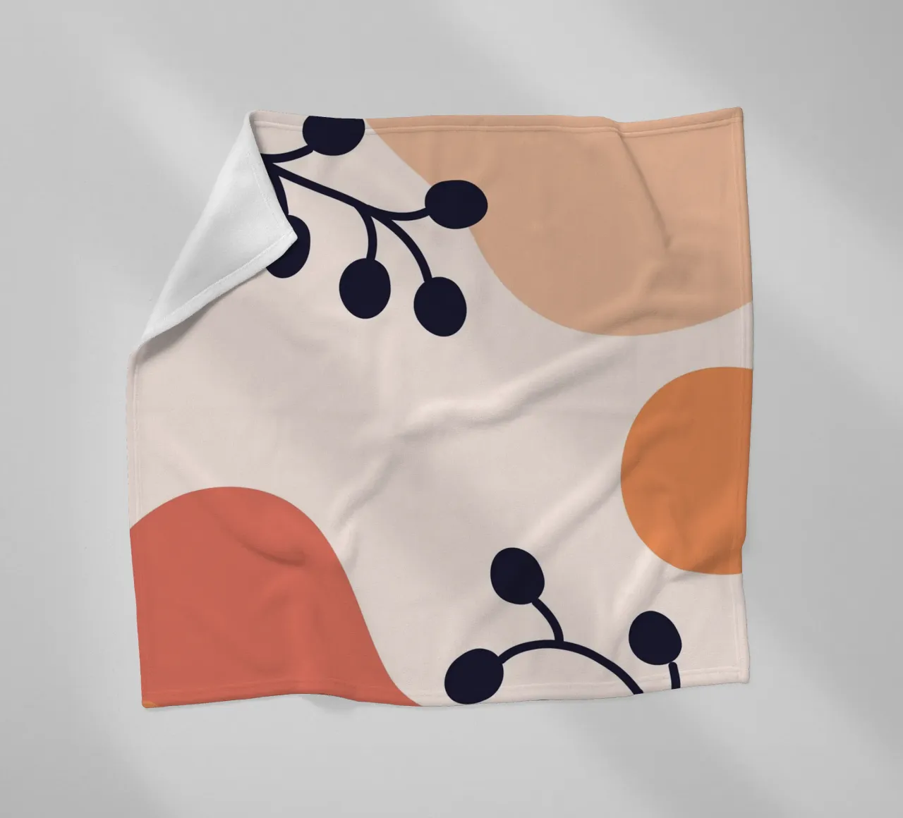 Organic shapes lines circular coperta in pile da LisaArtes