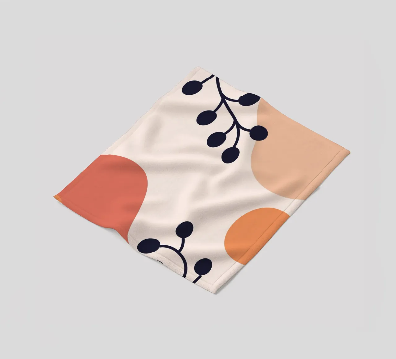 Organic shapes lines circular coperta in pile da LisaArtes
