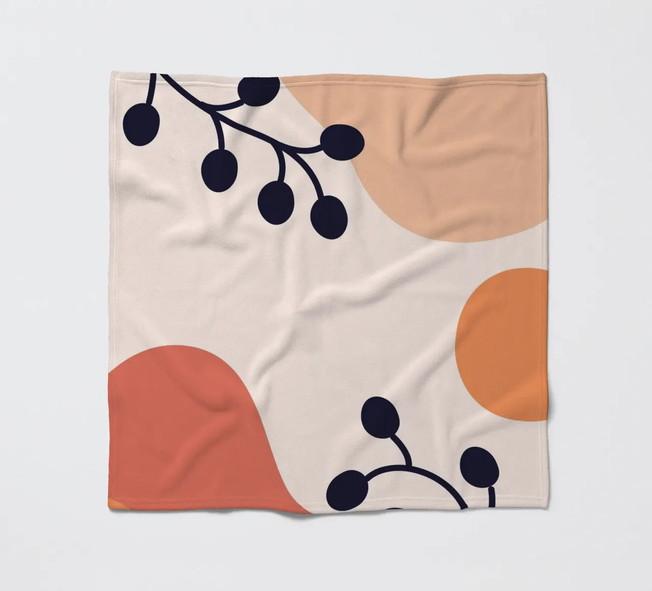 Organic shapes lines circular coperta in pile da LisaArtes