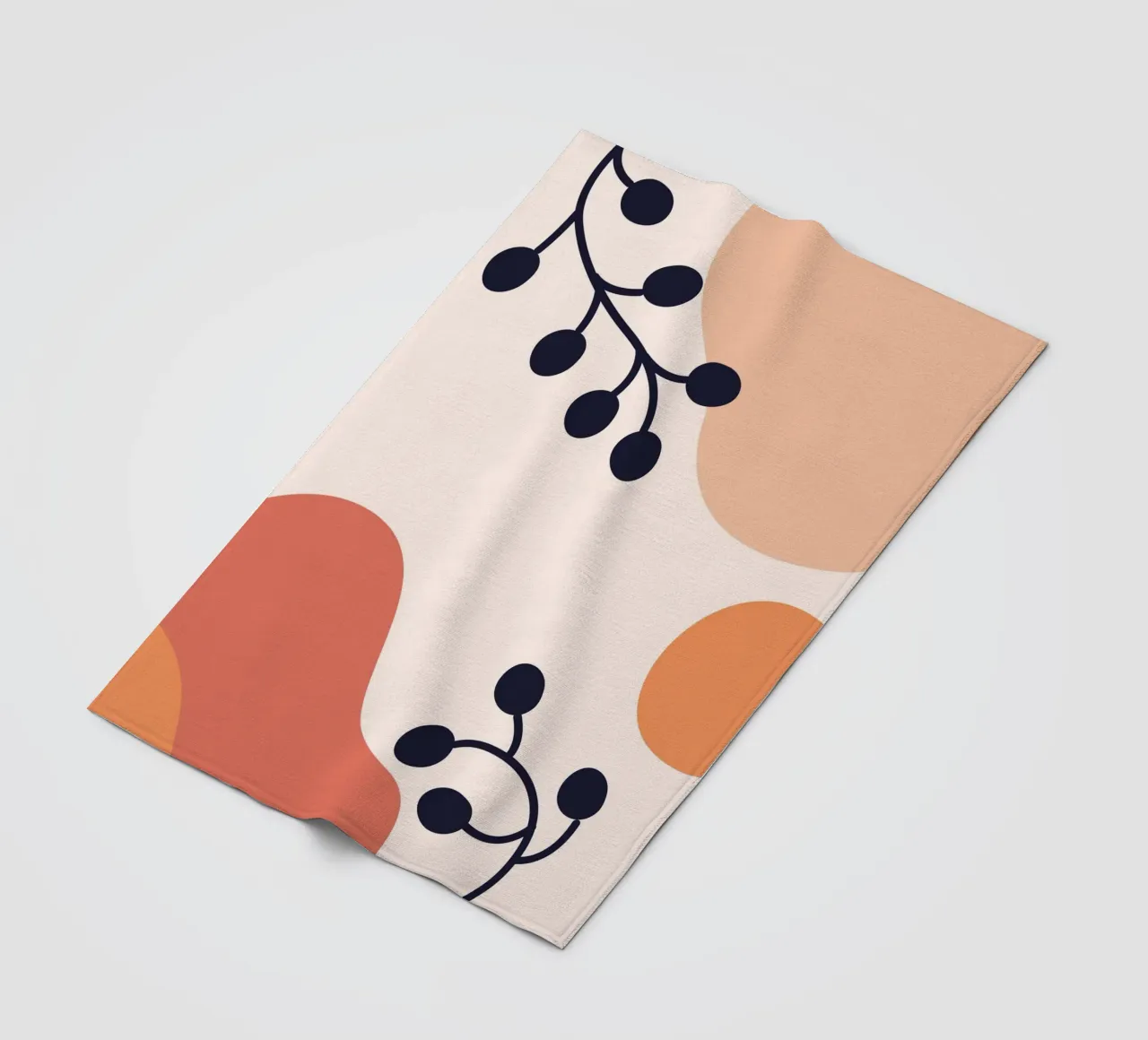 Organic shapes lines circular coperta in pile da LisaArtes